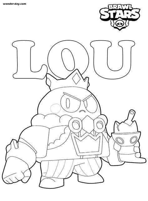 Lou Brawl Stars Coloring Pages Free Coloring Pages
