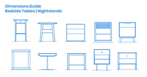 Nightstands Bedside Tables Dimensions And Drawings Dimensionsguide
