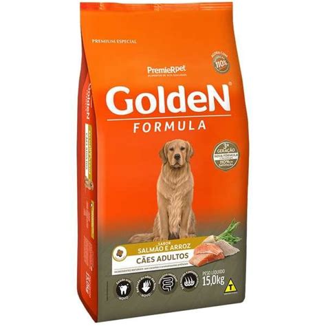 Ração Golden Para Cães Adultos Sabor Salmão E Arroz 15kg Petnautas