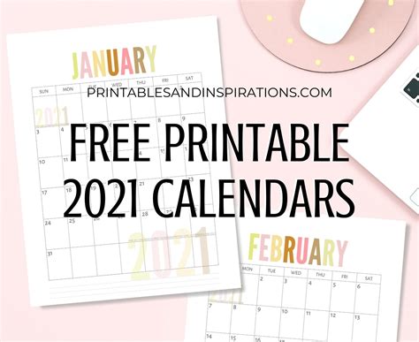 2021 Calendars To Print Without Downloading Best Calendar Example