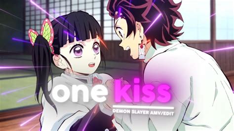 One Kiss 💋 Kanao X Tanjiro 💜 Demon Slayer Editamv Rztrc Style 4k