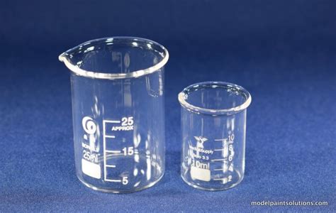 Graduated Glass Measuring Beakers Small Set 25 And 10ml Model