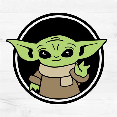 Baby Yoda Svg Baby Yoda Clipart Star Wars Cut File Disney | Etsy
