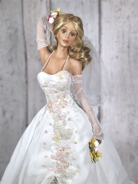 Ashton Drake Porcelain Doll Bridal Gowns Wedding Gowns Diy Barbie Clothes Barbie Wedding
