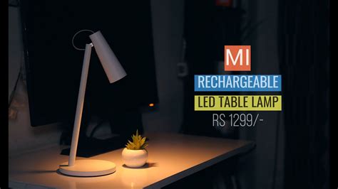 Светодиодная лампа xiaomi mijia table lamp led light 1s (mjtd01syl), белая. Mi Rechargeable Led Table Lamp Unboxing and Review |Hindi ...