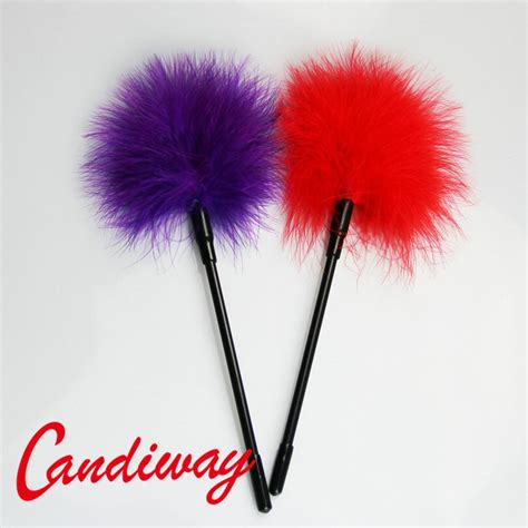 Candiway Soft Feather Tickler Foreplay Tease Tool Flirting Wand Sm
