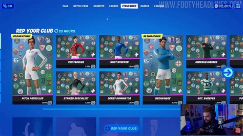 23 Big Football Clubs Licenced In Fortnite Scrap Skins For Man City