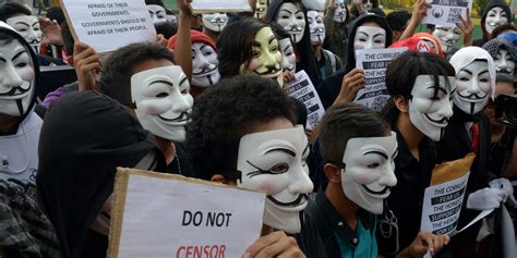 The Million Mask March By Anonymous Huffpost Uk