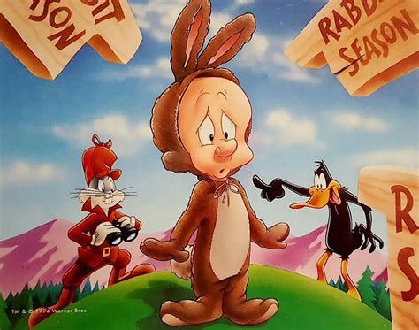 Bugs Bunny Daffy Duck And Elmer Fudd Rabbit Seasoning 1994 Warner Bros