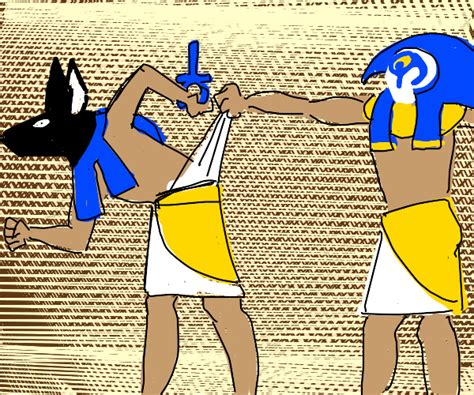 Anubis Gets A Wedgie Drawception