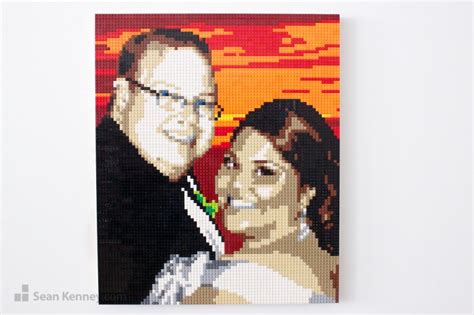 Sean Kenneys Art With Lego Bricks Wedding Couple
