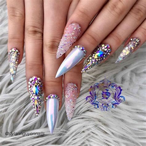 Designs Tips And Ideas For The Perfect Stiletto Nails Polish And Pearls
