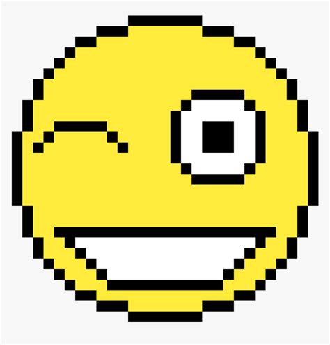 Happy Face Pixel Art