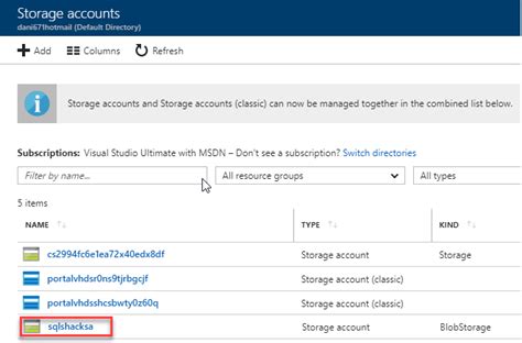 How To Connect To The Azure Storage Account With Sql Server Management