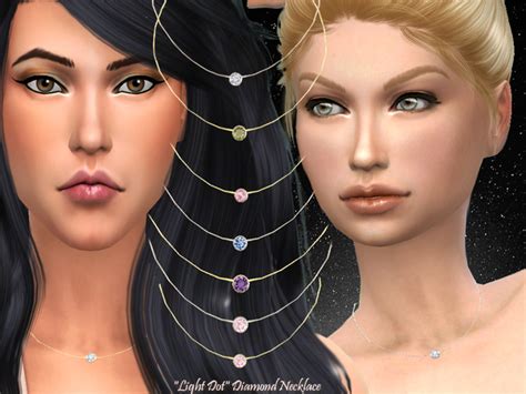 Light Dot Diamond Necklace By Alin2 At Tsr Sims 4 Updates