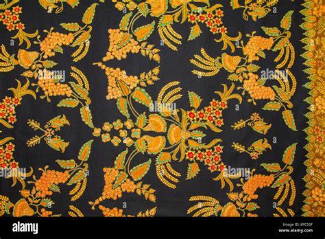 Batik Fabric On Display At The Danar Hadi Batik Museum Surakarta Solo