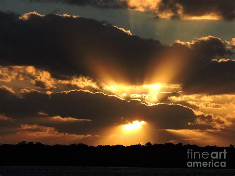 Sunburst Sunset Photograph By Marilee Noland Fine Art America