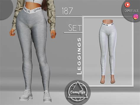 The Sims Resource Set 187 Leggings Sims 4 Clothing Sims 4 Studio