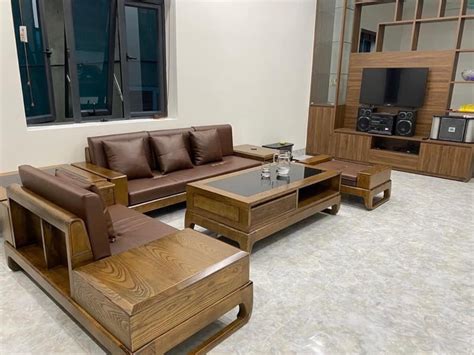 Các kiểu bàn ghế gỗ phòng khách nào được ưa chuộng hiện nay