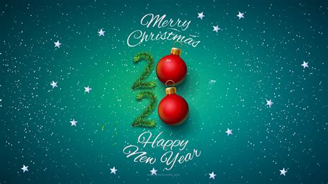 Free Download Merry Christmas With Happy New Year 2020 Hd Wallpapers