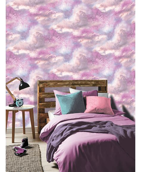 Diamond Galaxy Cloud Glitter Wallpaper Purple And Pink
