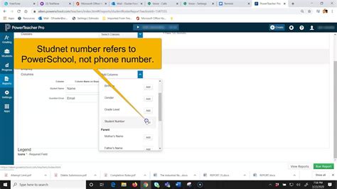 Powerteacher Pro Pulling Student Roster Reports With Phone And Email