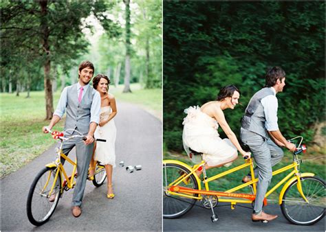 Inspired By This Inspired By These Brides Grooms And Bicycles