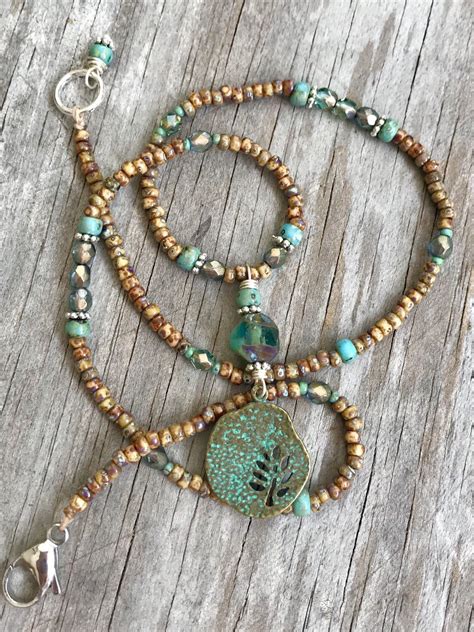 Rustic Turquoise Crystal Necklace Visit My Etsy Shop Https Etsy
