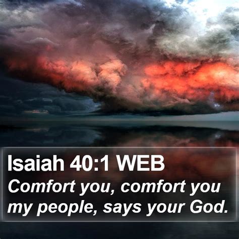 Isaiah 401 Web Comfort You Comfort You My People Says Your