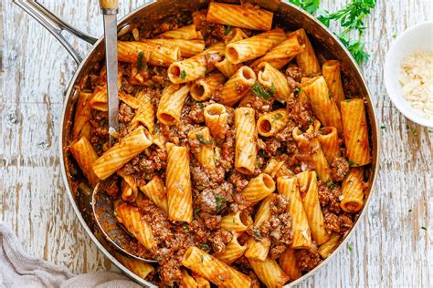 Ground Beef Pasta Recipe In Tomato Sauce Beef Ragu Pasta Recipe