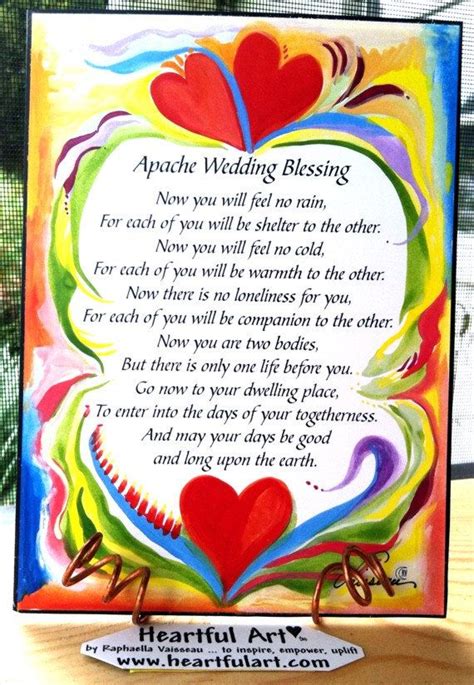 Apache Wedding Blessing 5x7 Poster Quotation Poem