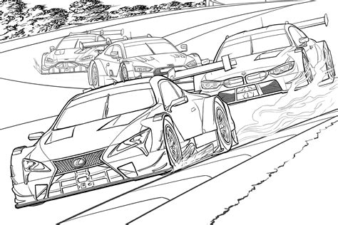 Sports Car Coloring Pages For Adults