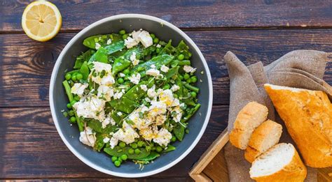 Green Peas Beans And Feta Salad Step By Step Recipe With Photo