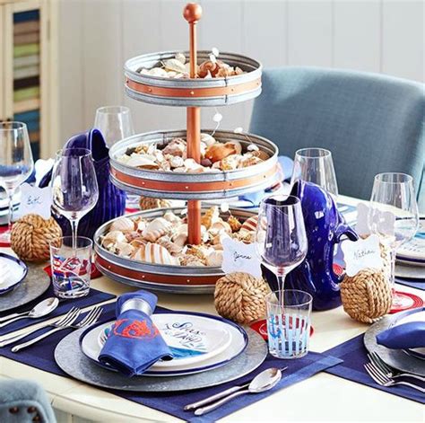 5 Coastal And Nautical Theme Table Setting Ideas From Pier 1