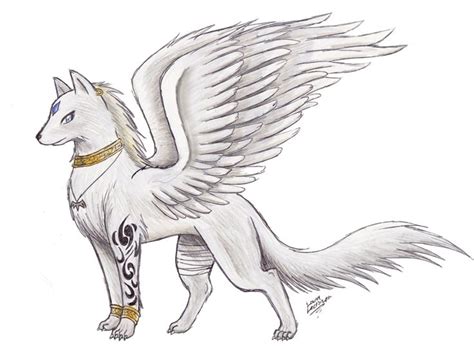 Wolf With Wings Awesome Drawings Of Wolves With Wings Hyrulara Wolf Form By Cute Wolf