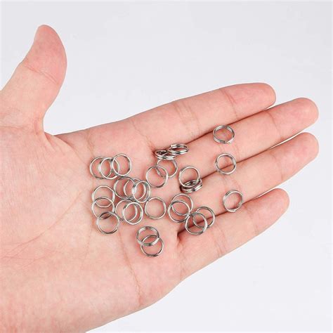 8mm Split Rings Stainless Steel Split Rings 08mm Wire Etsy