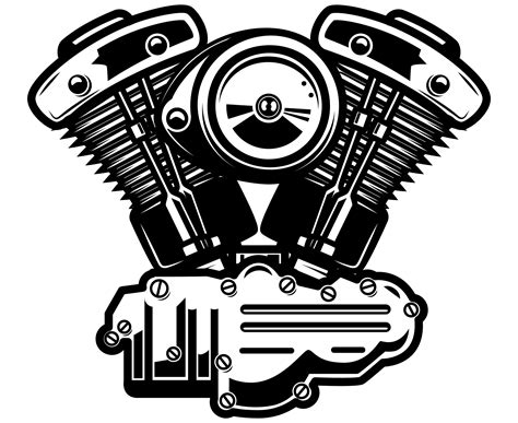 Motorcycle Engine Svg Engine Svg Bike Engine Svg Motorcycle Etsy