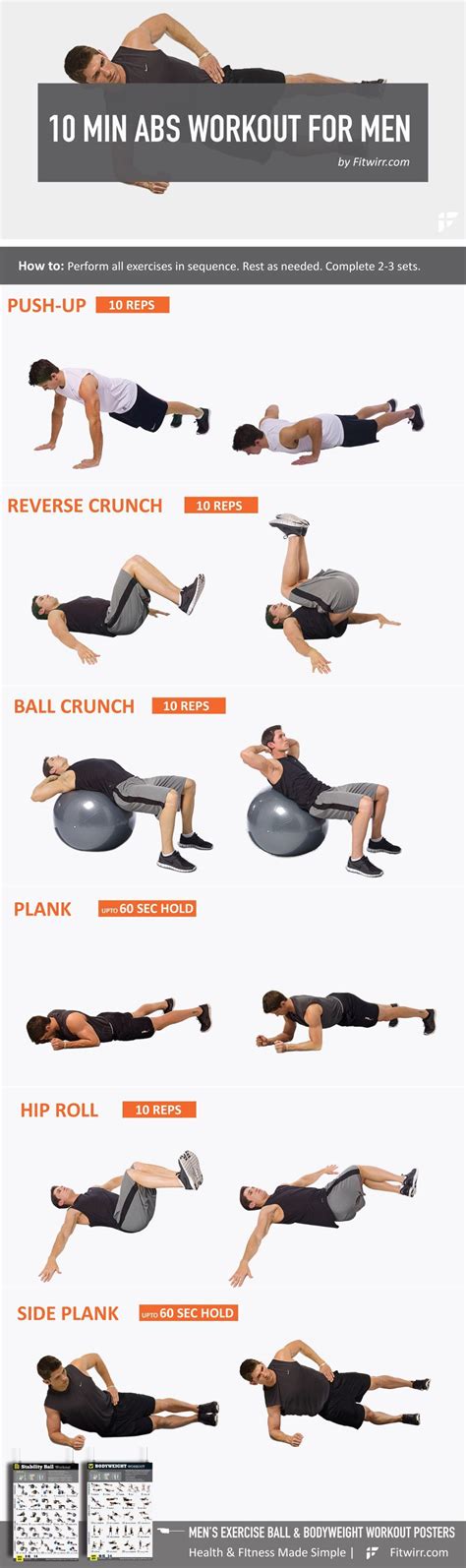 10 Minute Abs Workout For Men Ab Workout Men 10 Minute Ab Workout