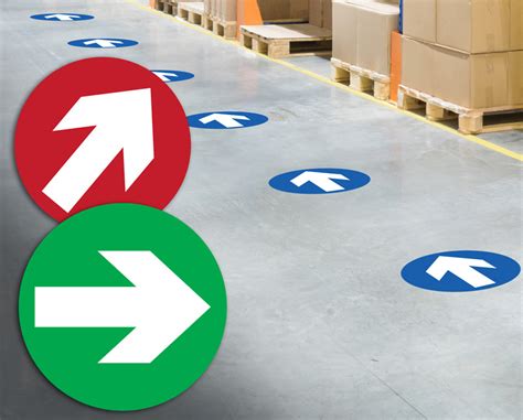 Anti Slip Floor Arrows Floor Stickers Health And Safty Graphics