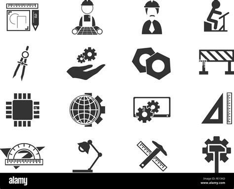 Engineering Icons Set Stock Vector Image And Art Alamy