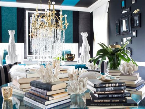 Learn how to plan and design coffee table books room layout living room remodel home decor room remodeling living room designs room design livingroom layout. Stacked Book Display in Glam Living Room | HGTV