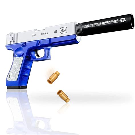 Buy Toy Cool Fake Pistol Rubber Bullet S That Look Real Realistic Pistol Ejecting Magazine Toy