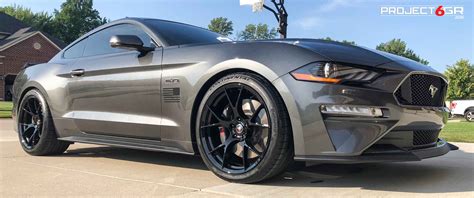 10 Speed Magnetic Grey Mustang Gt With New Wheels Mustang