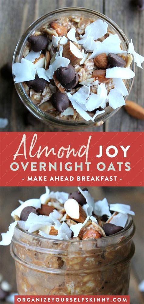 Having overnight oats will give you many health benefits of oats and other advantage it is more tastier then instant oatmeal and the taste just like lovely dessert. Almond Joy Overnight Oats | Recipe | Low calorie overnight oats, Make ahead breakfast, Overnight ...