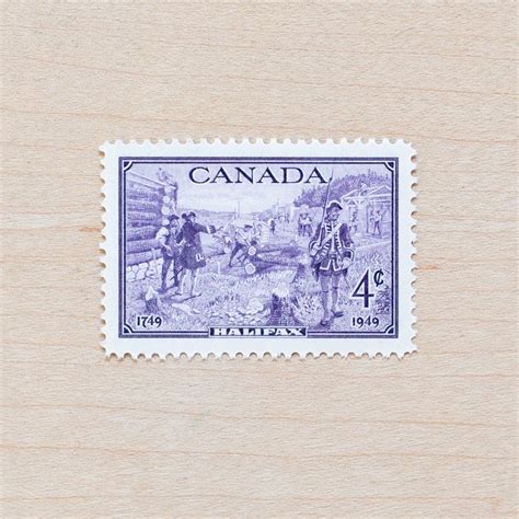 8 Purple Canada Postage Stamps Vintage Halifax 1949 Wedding Etsy