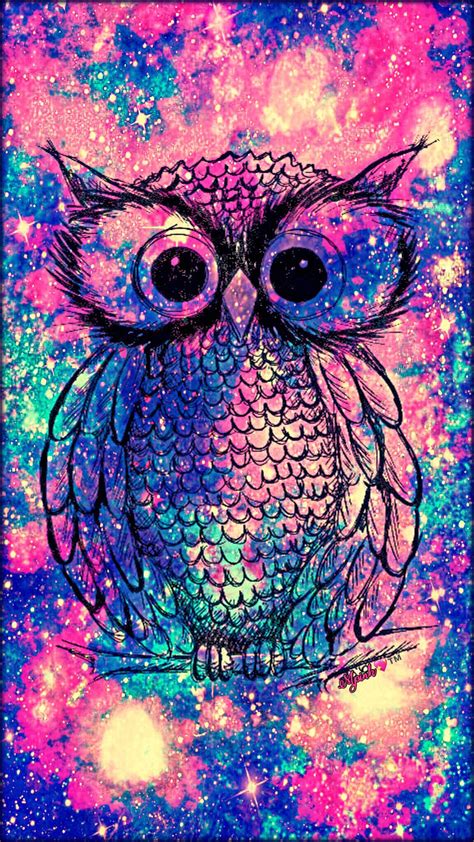 Vintage Owl Galaxy Wallpaper Androidwallpaper Iphonewallpaper