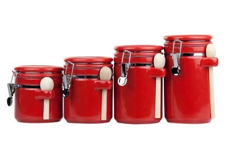 A set of canisters to perk up your countertops with a modern touch while keeping your dry foods neatly preserved and fresh. Wayfair Basics 4 Piece Ceramic Kitchen Canister Set ...