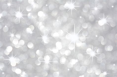 White Crystal Glitter Background With Stars Stock Illustration
