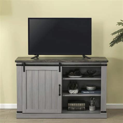 Festivo 472 In Gray Tv Stand Fits Tvs Up To 55 In Fts20831 The