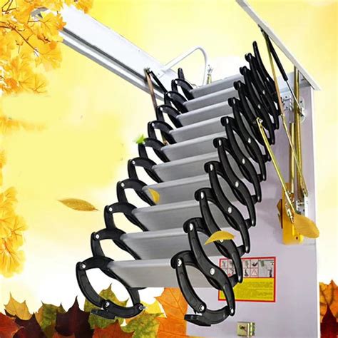 Heavy Duty Steel Metal Loft Wall Ladder Stairs Attic Household Pull